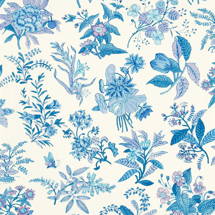 Harlequin Woodland Floral Lapis/Amethyst/Pearl Wallpaper HSRW113059