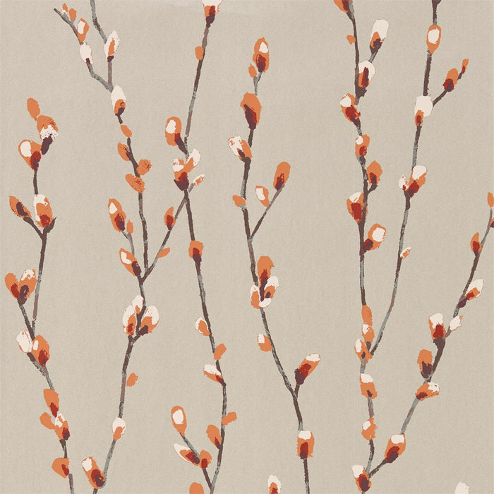 Harlequin Salice Tangerine/Gilver 111470 Wallpaper Sample HSTO111470