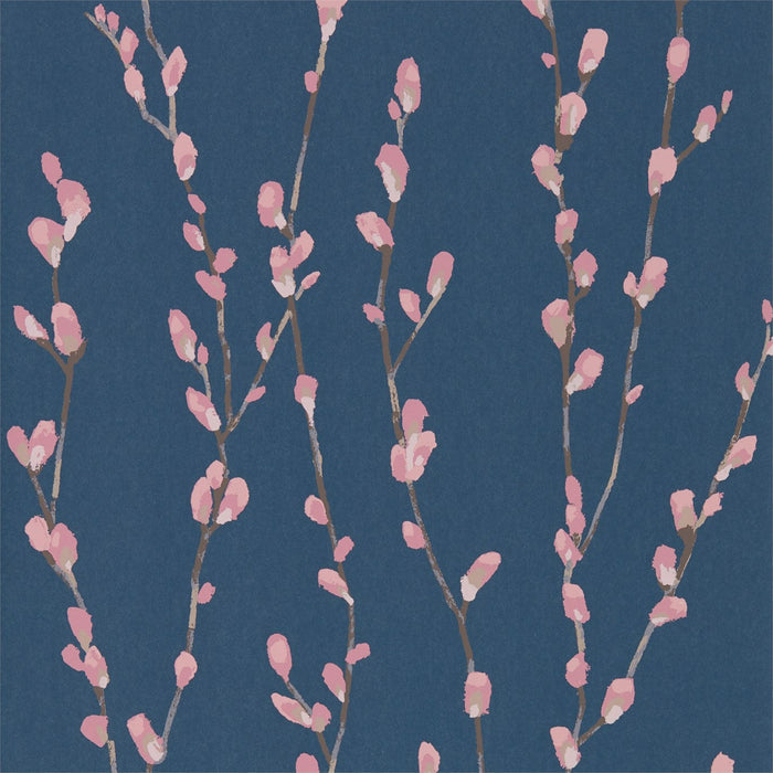 Harlequin Salice Rose/Navy 111471 Wallpaper Sample HSTO111471