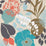 Harlequin Doyenne Sky/Olive/Coral 111493 Wallpaper Sample HSTO111493