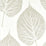 Harlequin Leaf Chalk/Silver 112609 Wallpaper Sample HTEW112609