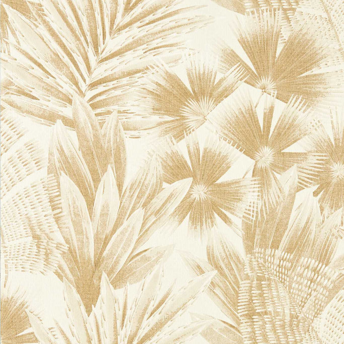 Harlequin Matupi Parchment/ Gold 112774 Wallpaper Sample HTEW112774