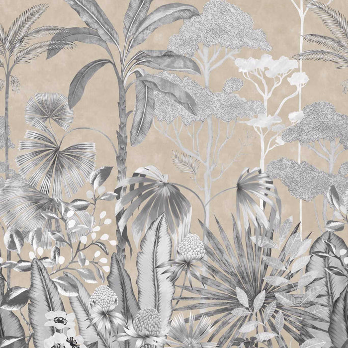 Harlequin Floreana Gilt/Black Earth/ Tranquility 112778 Wallpaper Sample HTEW112778