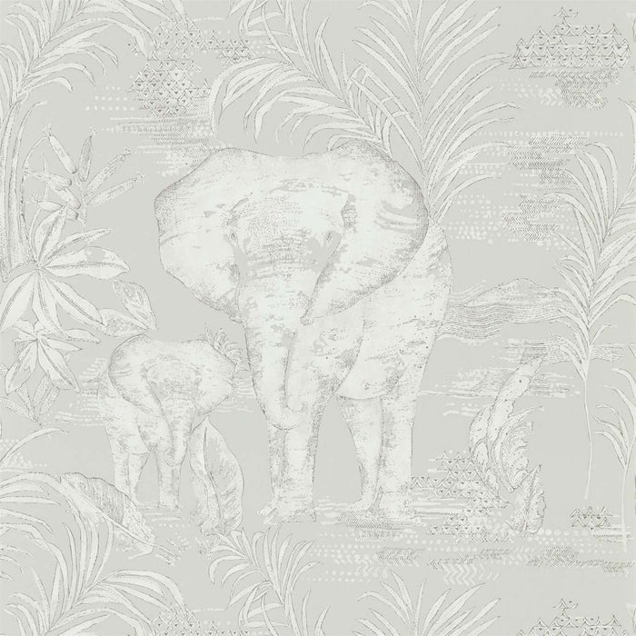 Harlequin Kinabalu Silver 111777 Wallpaper Sample HZAP111777