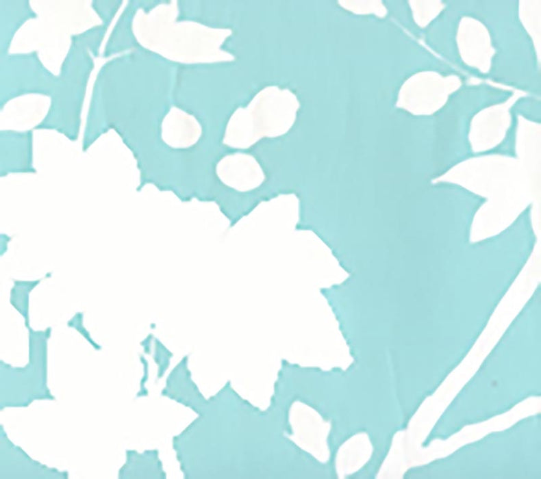 Quadrille Happy Garden Background Turquoise Wallpaper Sample 306182W