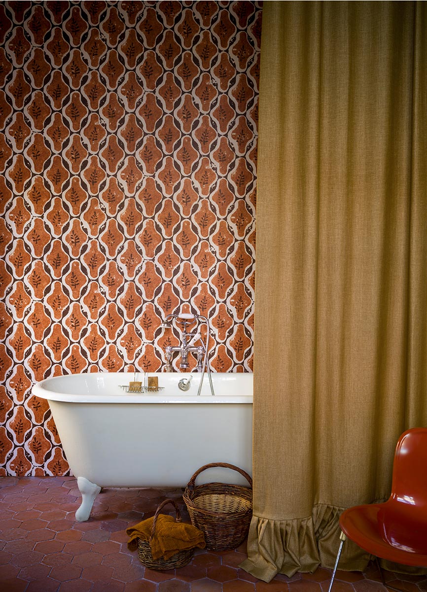 Pierre Frey Luberon Olive Wallpaper FP778002