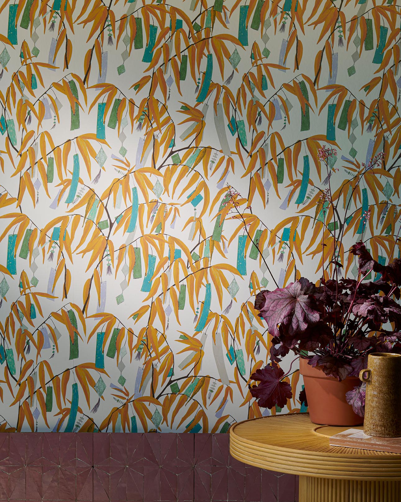 Pierre Frey L'Arbre A Souhaits Bambou Wallpaper Sample FP947001