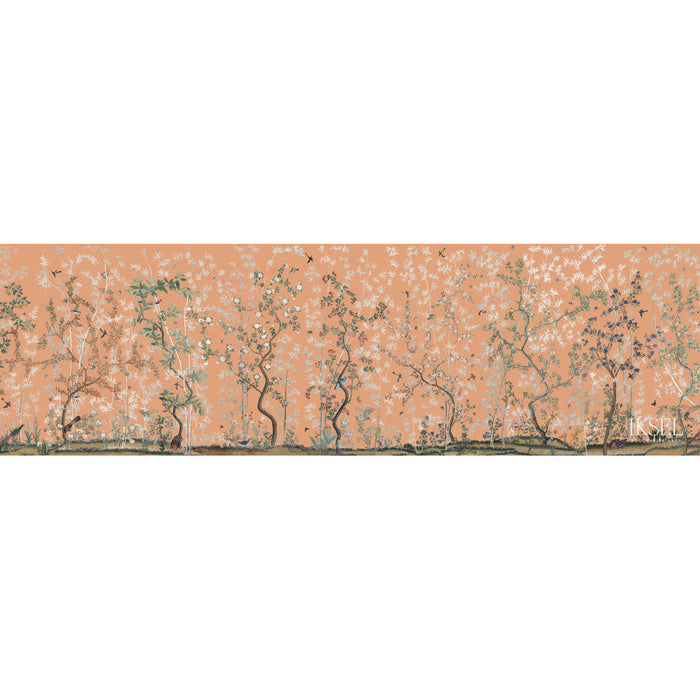 Schumacher Eastern Eden Terra Cotta Wallpaper IK2504