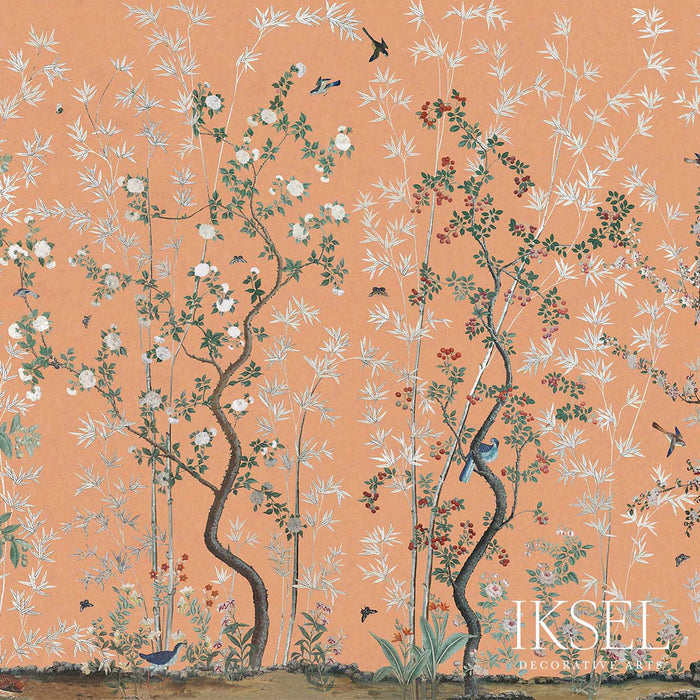 Schumacher Eastern Eden Terra Cotta Wallpaper IK2504