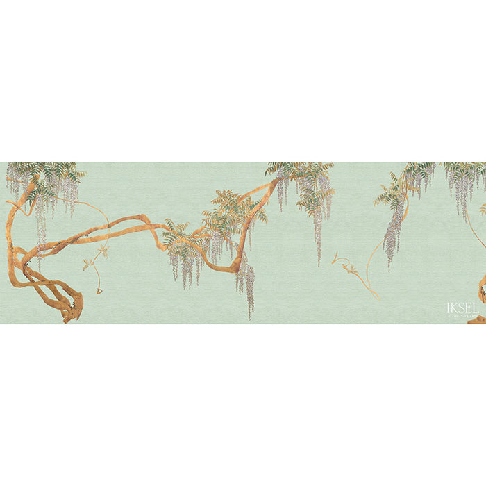 Schumacher Edo Wisteria Celery Wallpaper IK2602