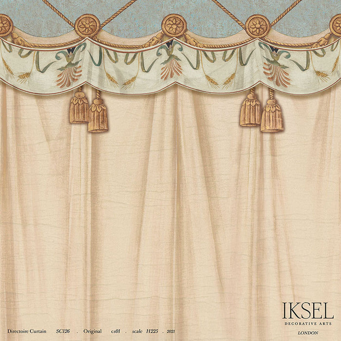 Schumacher Directoire Curtain Original Wallpaper IK2700