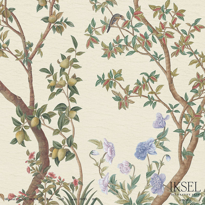 Schumacher Imperial Garden Bone Wallpaper IK3100