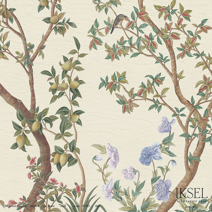 Schumacher Imperial Garden Bone Wallpaper IK3100