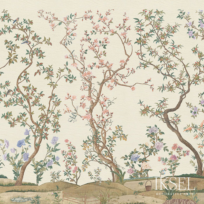 Schumacher Imperial Garden Bone Wallpaper IK3100