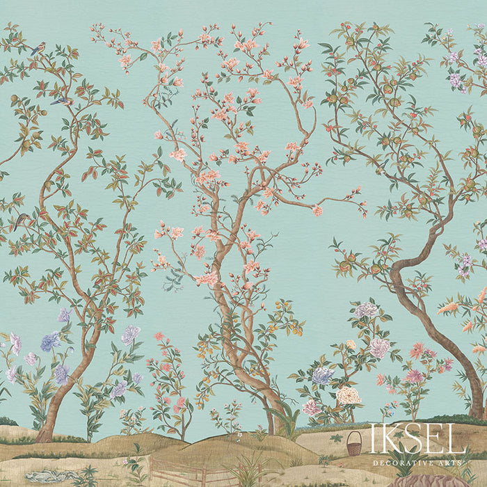 Schumacher Imperial Garden Celadon Wallpaper IK3104