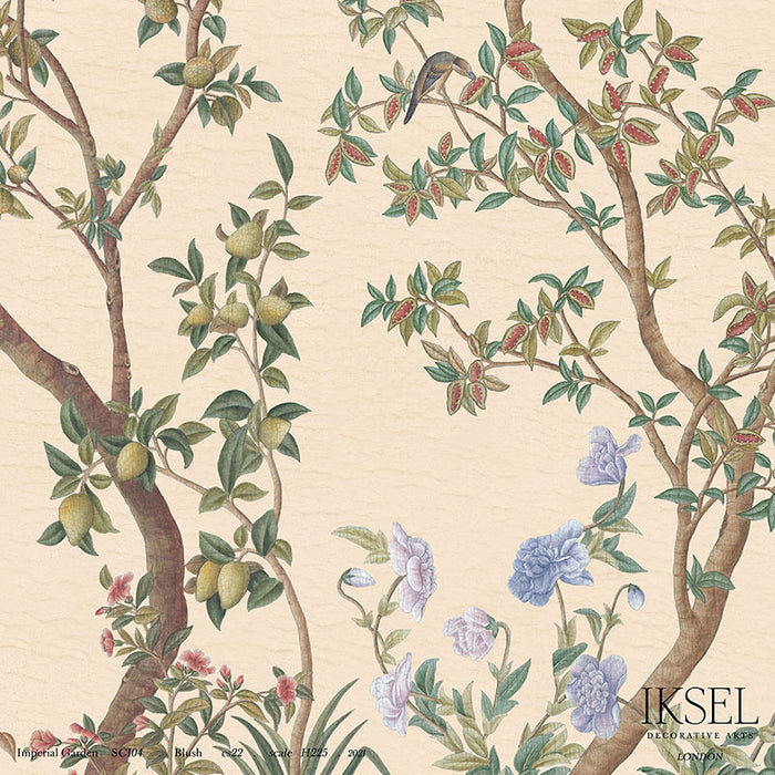 Schumacher Imperial Garden Blush Wallpaper IK3105