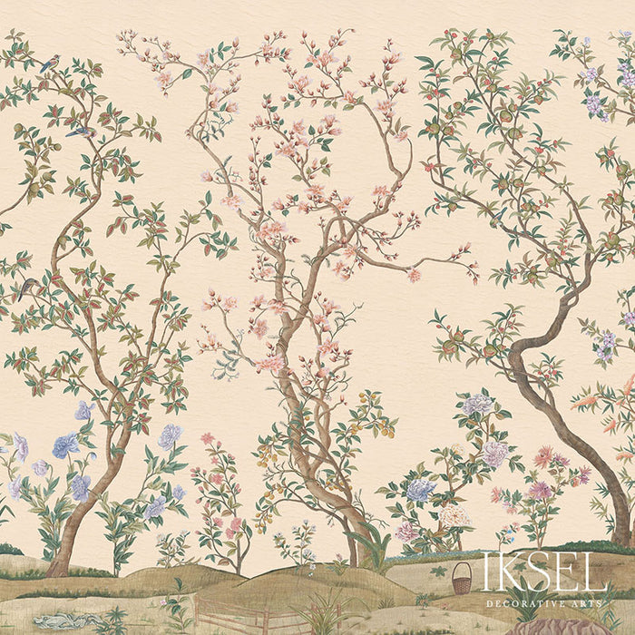 Schumacher Imperial Garden Blush Wallpaper IK3105