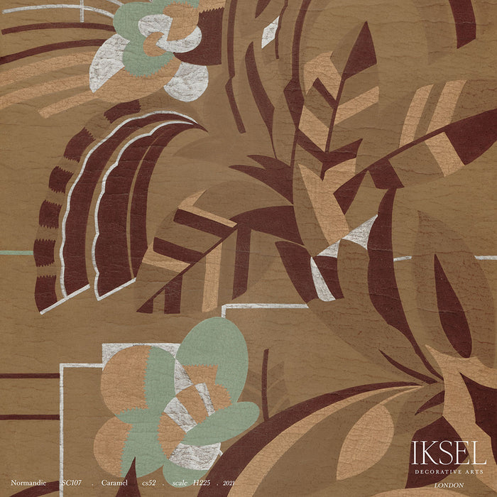 Schumacher Normandie Caramel Wallpaper IK3903