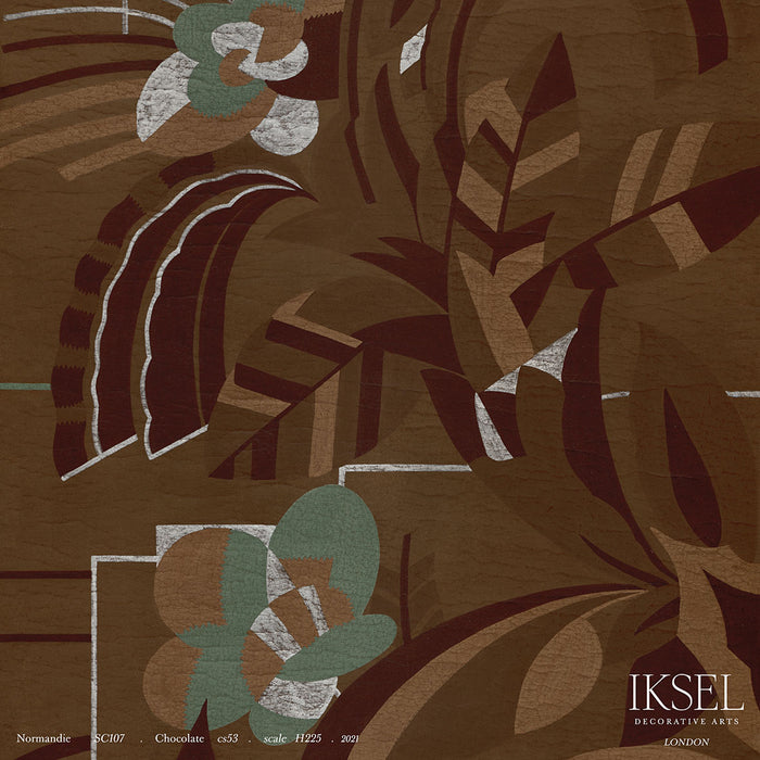 Schumacher Normandie Chocolate Wallpaper IK3904