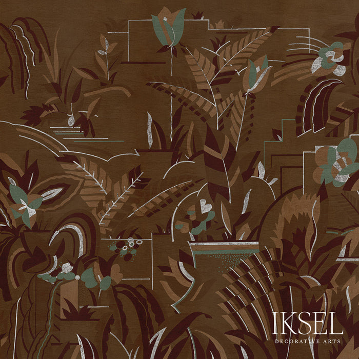 Schumacher Normandie Chocolate Wallpaper IK3904