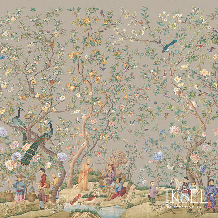 Schumacher Qianlong Garden Chai Wallpaper IK4101