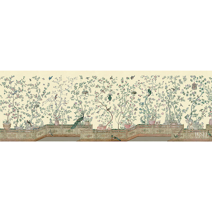 Schumacher Xanadu Balustrade Ivory Wallpaper IK4302