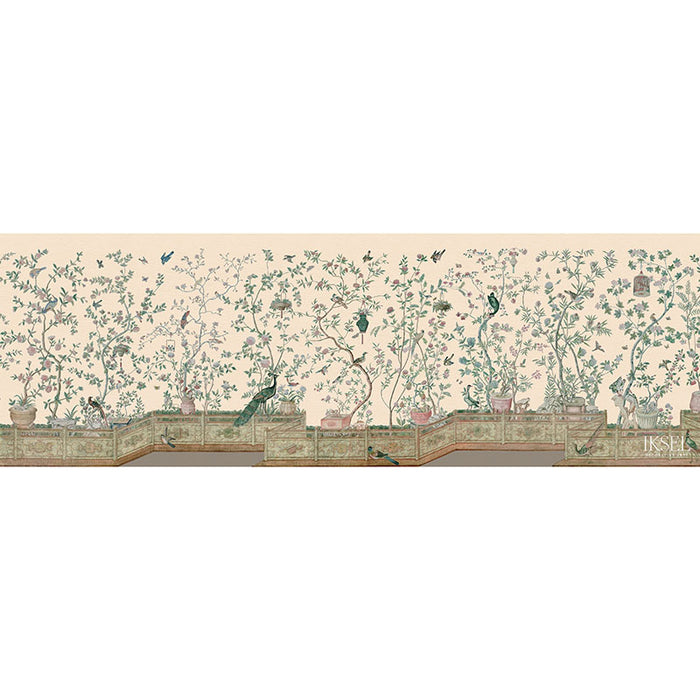 Schumacher Xanadu Balustrade Blush Wallpaper IK4305