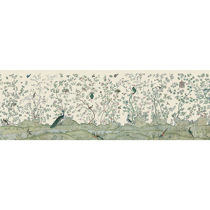 Schumacher Xanadu Landscape Bone Wallpaper IK4400