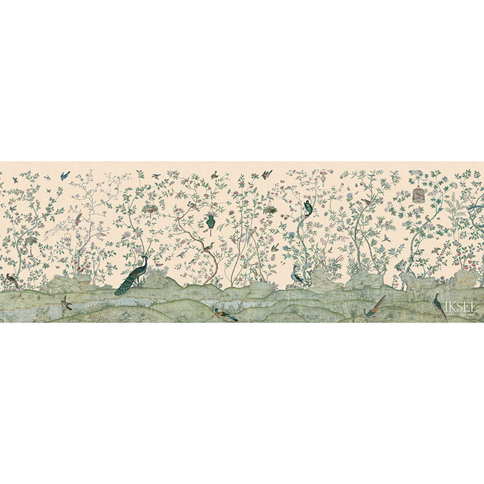 Schumacher Xanadu Landscape Blush Wallpaper IK4405