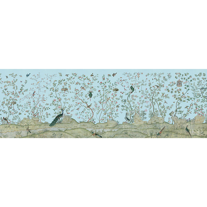 Schumacher Xanadu Landscape Sky Wallpaper Sample IK4406