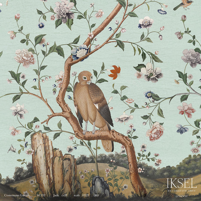 Schumacher Costermans Garden Jade Wallpaper IK4600