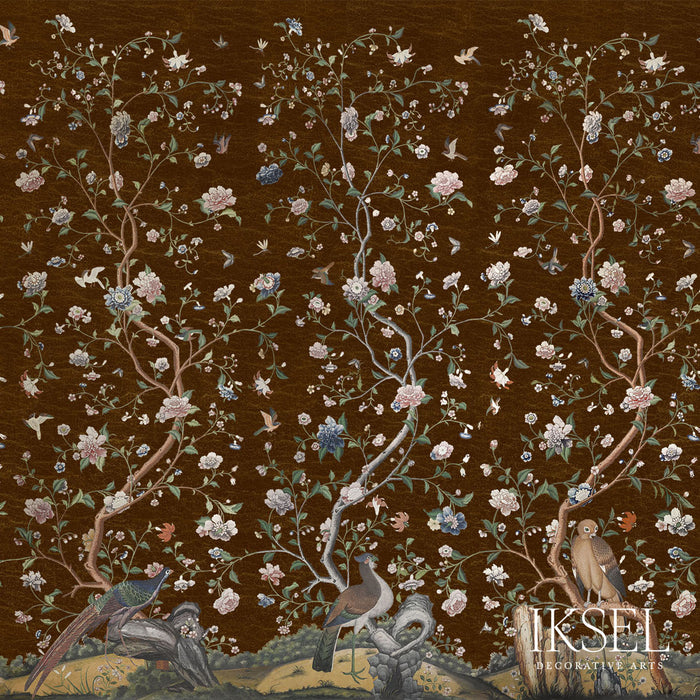 Schumacher Costermans Garden Brown Wallpaper IK4603