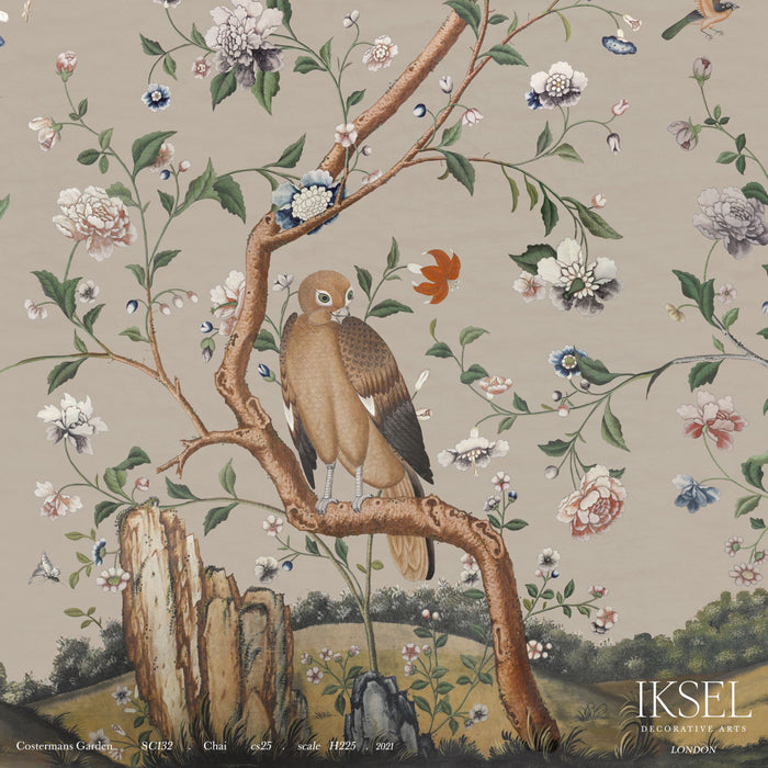 Schumacher Costermans Garden Chai Wallpaper IK4608