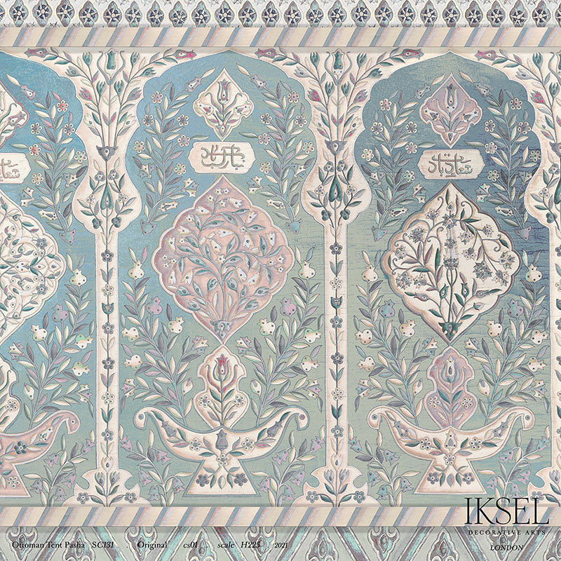 Schumacher Ottoman Tent Pasha Original Wallpaper IK5100