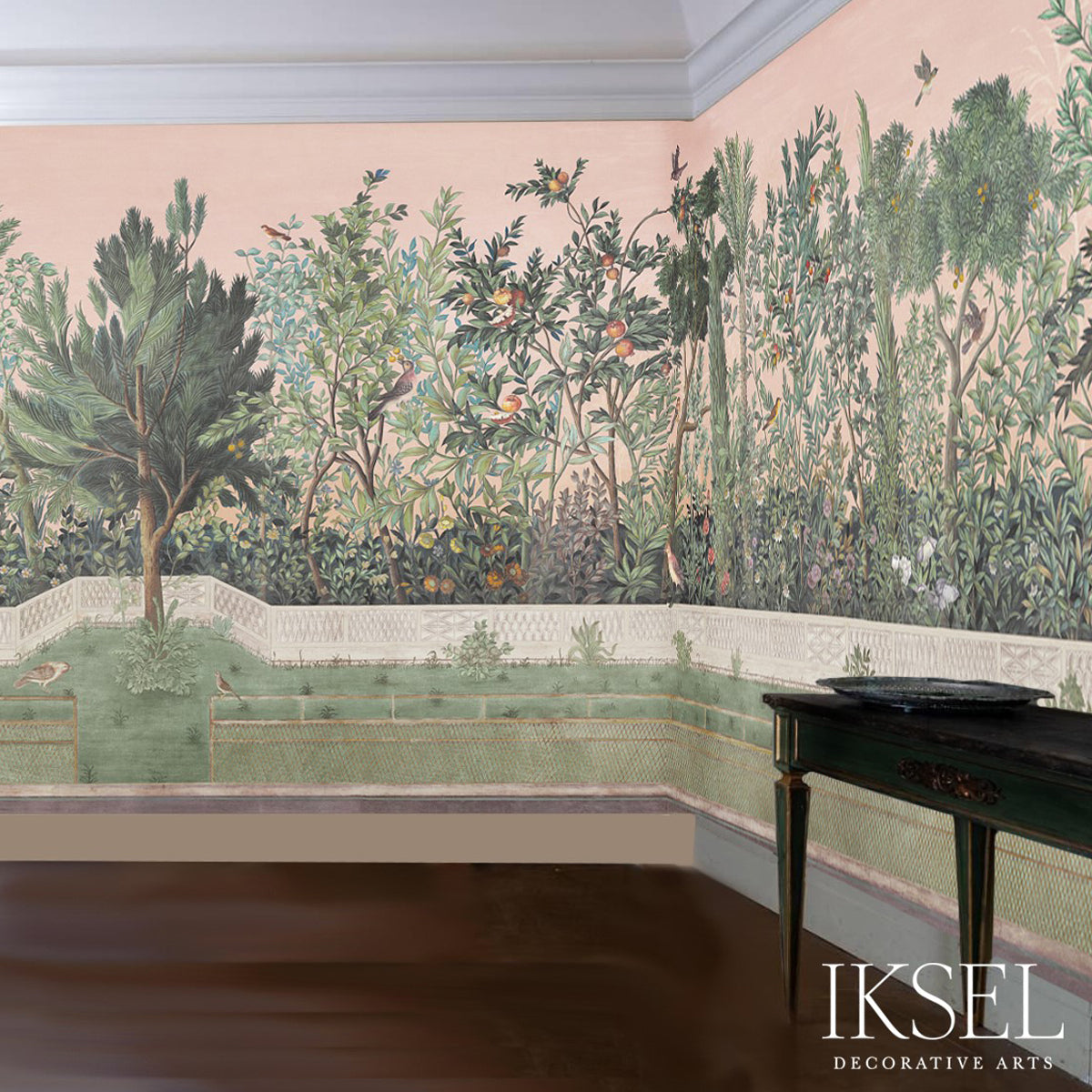 Schumacher Livia's Garden Sunrise Wallpaper IK7000