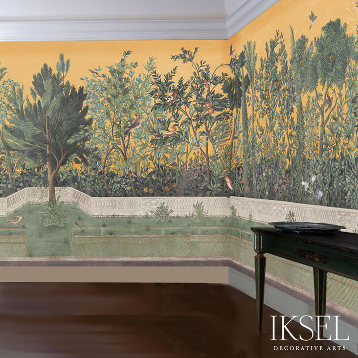 Schumacher Livia's Garden Sunset Wallpaper IK7002