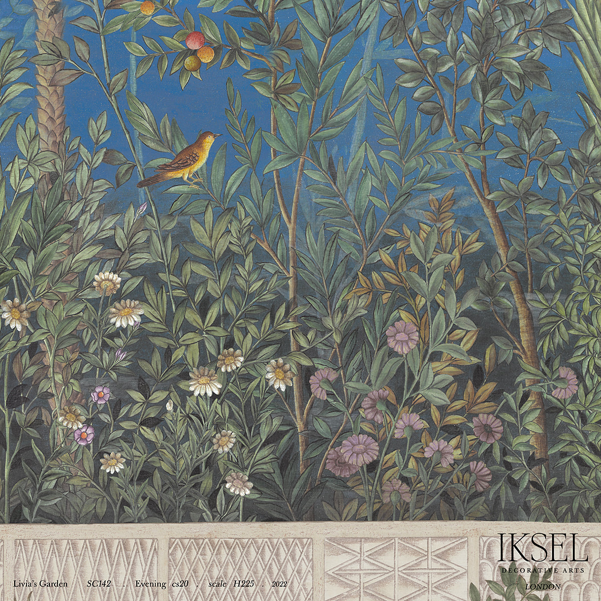 Schumacher Livia's Garden Evening Wallpaper IK7003