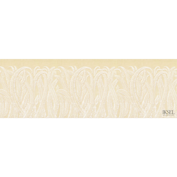 Schumacher Art Deco Fern Chamois Wallpaper IK7100