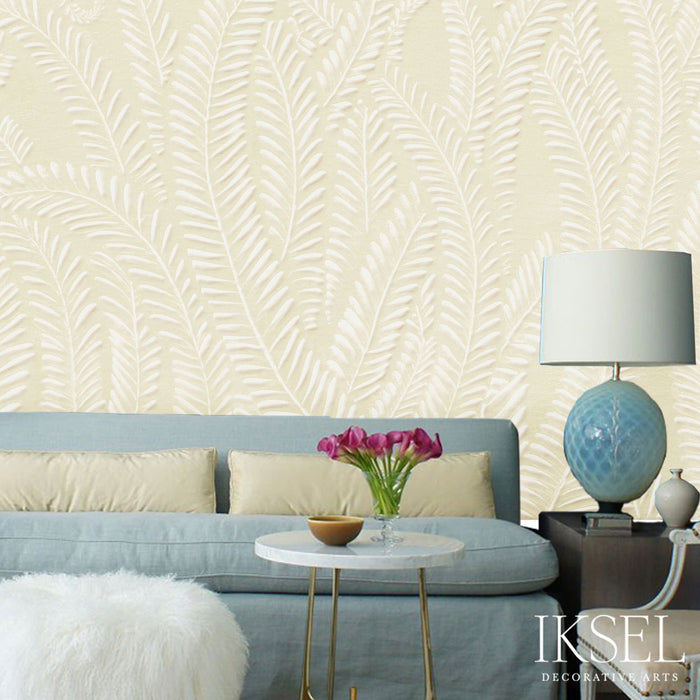 Schumacher Art Deco Fern Dune Wallpaper IK7101