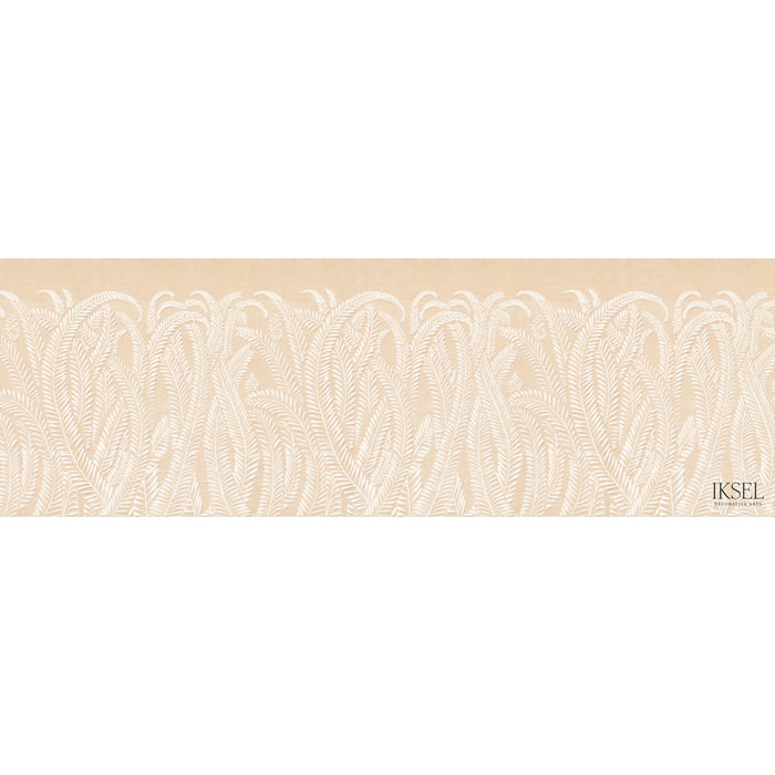 Schumacher Art Deco Fern Peach Wallpaper IK7102