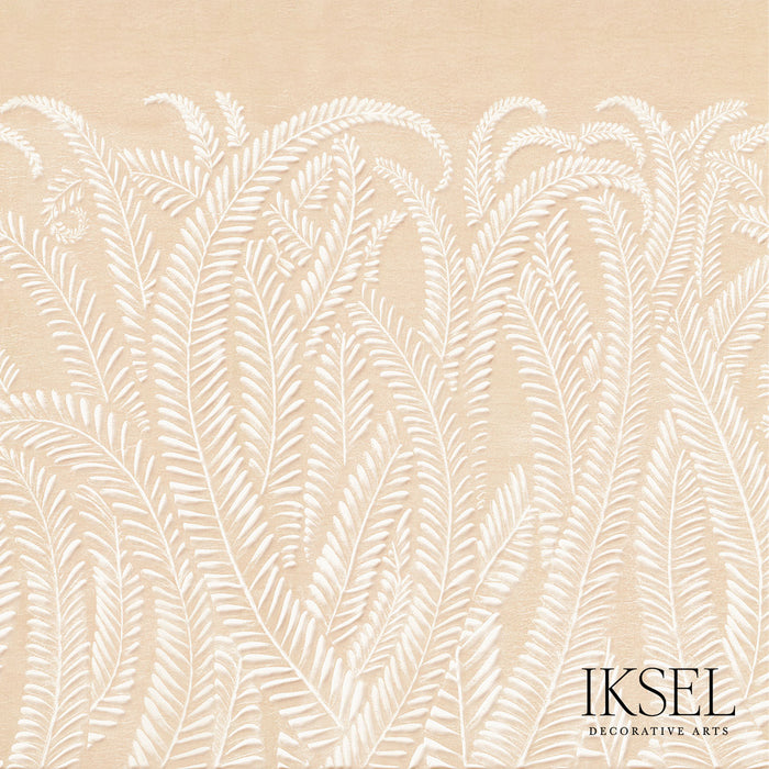 Schumacher Art Deco Fern Peach Wallpaper IK7102