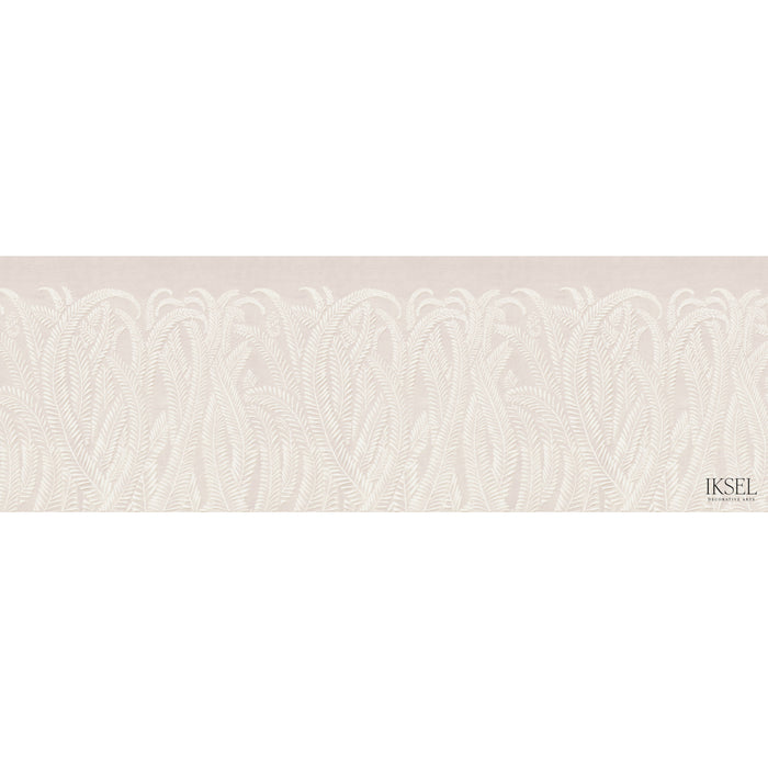 Schumacher Art Deco Fern Seashell Pink Wallpaper IK7103