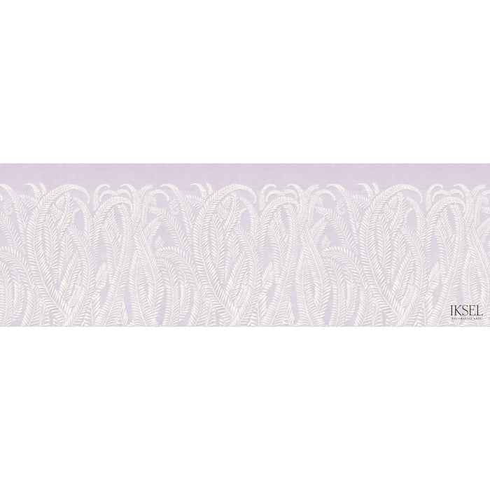 Schumacher Art Deco Fern Amethyst Wallpaper IK7104