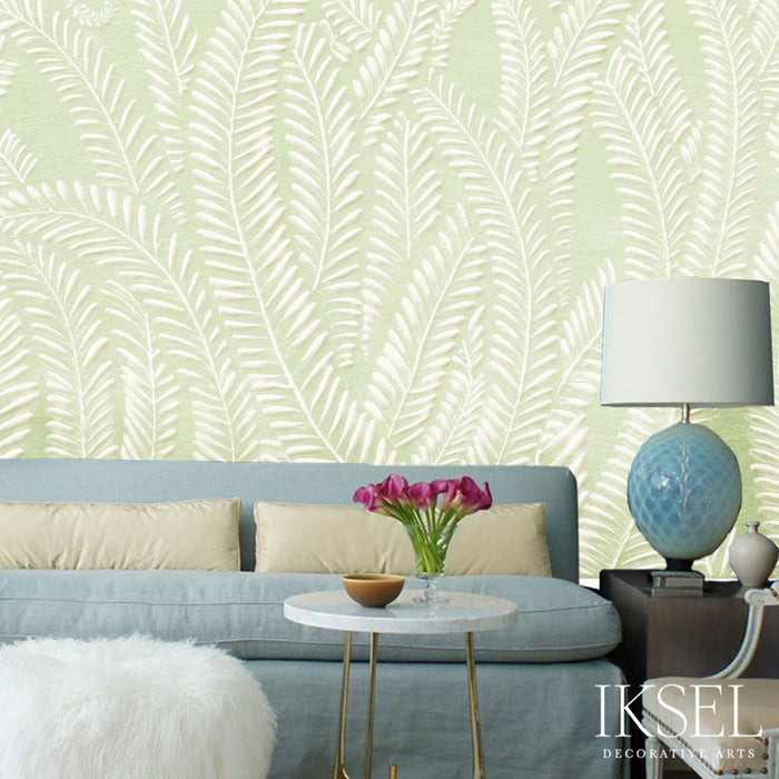 Schumacher Art Deco Fern Sea Weed Wallpaper IK7105