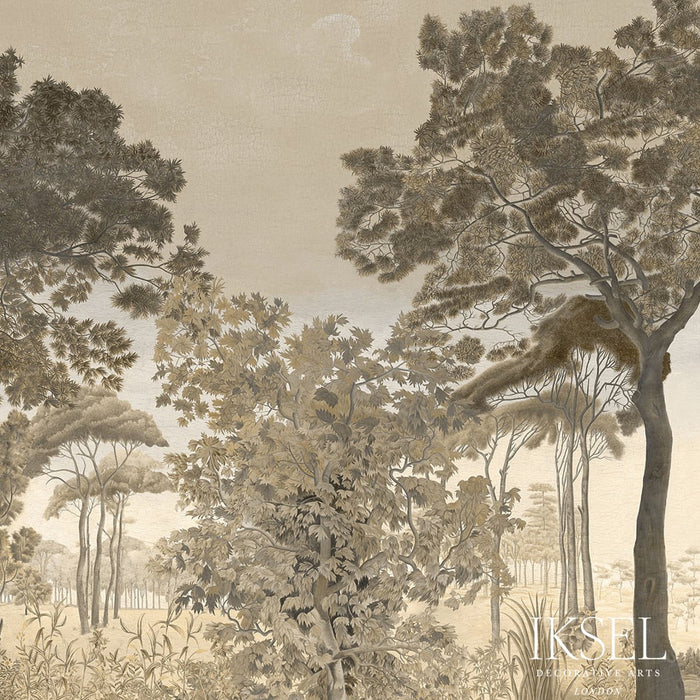 Schumacher Italian Promenade Sepia Tones Wallpaper IK7701