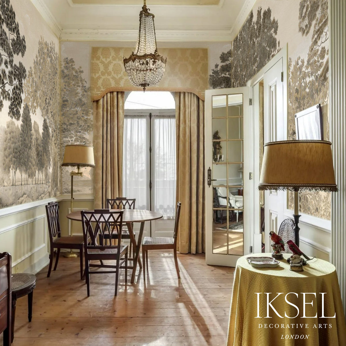 Schumacher Italian Promenade Sepia Tones Wallpaper IK7701