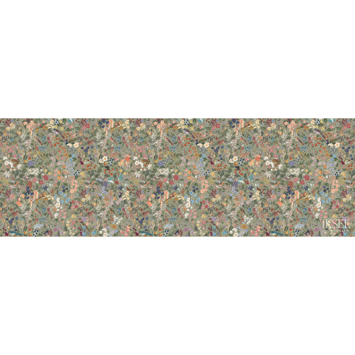 Schumacher Blooming Fantasy Olive Wallpaper IK8006