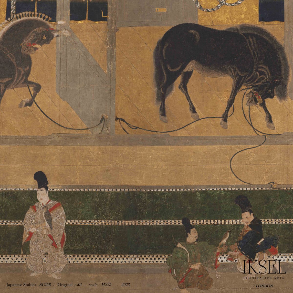 Schumacher Japanese Stables Original Wallpaper IK8100