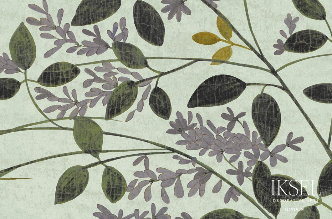 Schumacher Japanese Meadow Celery Wallpaper IK8201