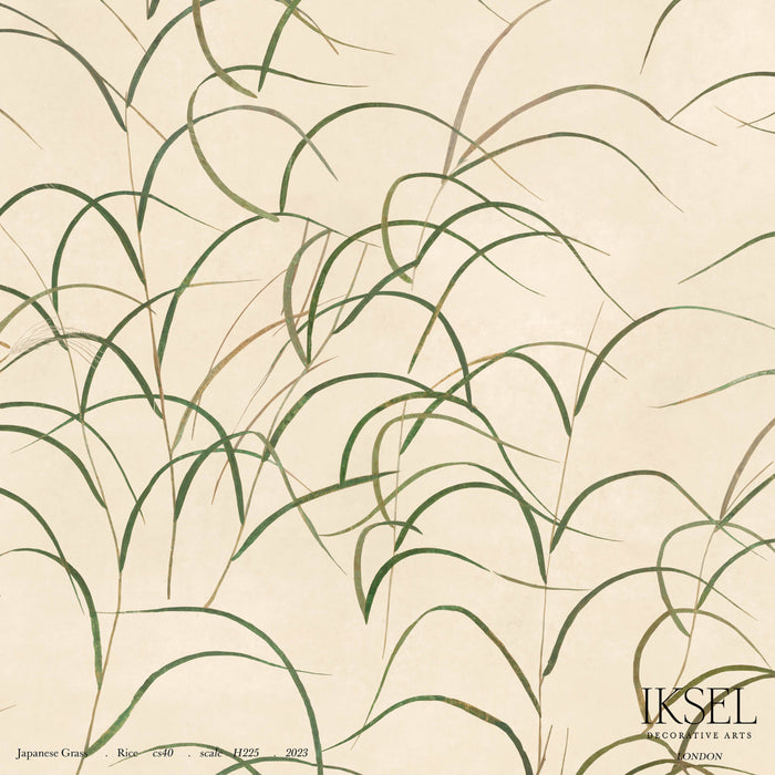 Schumacher Japanese Grass Rice Wallpaper IK8300